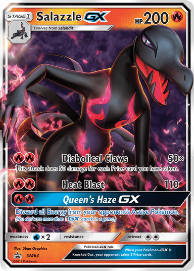Carta Salazzle-GX SM63/248 do set SM Black Star Promos — Pokémon TCG | Bynx
