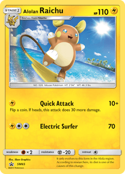 Alolan Raichu SM65 — SM Black Star Promos