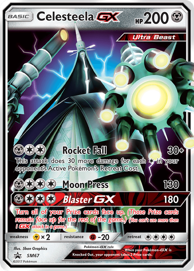 Carta Celesteela-GX SM67/248 do set SM Black Star Promos — Pokémon TCG | Bynx