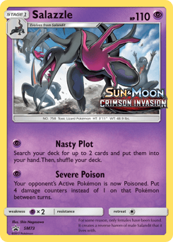 Carta Salazzle SM73 do set SM Black Star Promos — Pokémon TCG | Bynx
