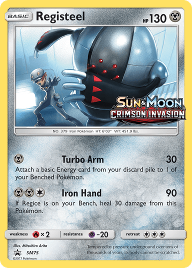 Carta Registeel SM75/248 do set SM Black Star Promos — Pokémon TCG | Bynx
