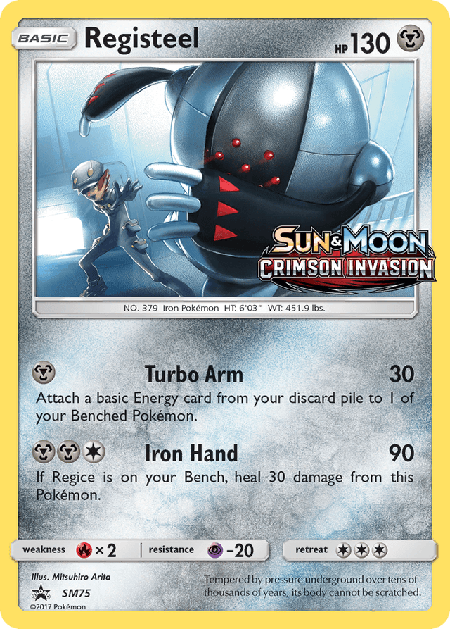 Carta Registeel SM75/248 do set SM Black Star Promos — Pokémon TCG | Bynx