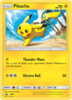 Pikachu SM81 — SM Black Star Promos