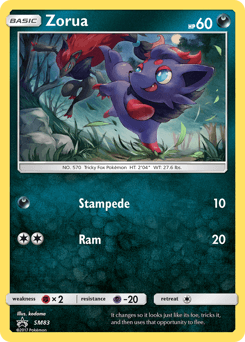 Zorua SM83 — SM Black Star Promos