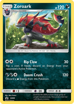 Zoroark SM89 — SM Black Star Promos