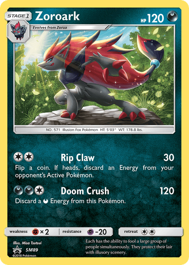 Carta Zoroark SM89/248 do set SM Black Star Promos — Pokémon TCG | Bynx