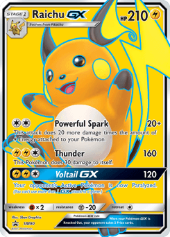 Raichu-GX SM90 — SM Black Star Promos
