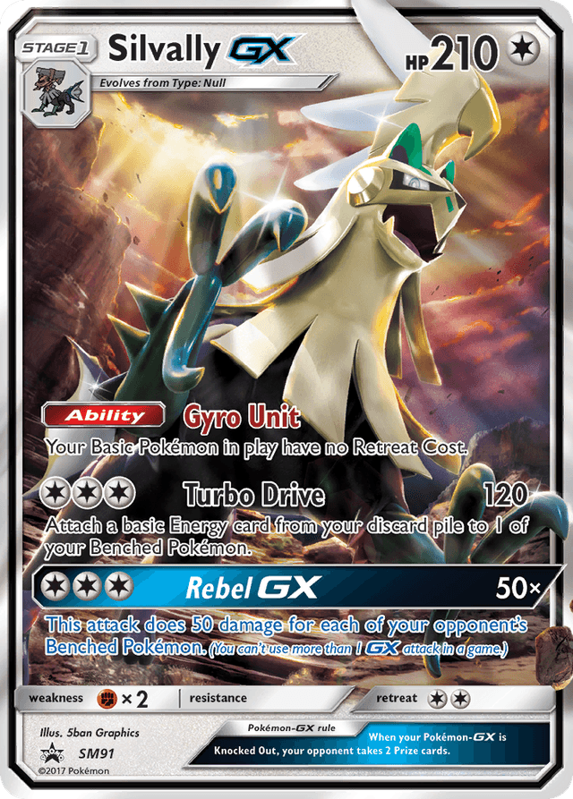 Carta Silvally-GX SM91/248 do set SM Black Star Promos — Pokémon TCG | Bynx