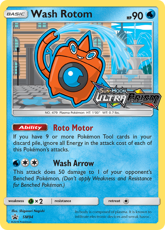 Carta Wash Rotom SM94/248 do set SM Black Star Promos — Pokémon TCG | Bynx