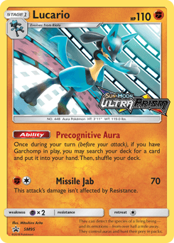 Lucario SM95 — SM Black Star Promos