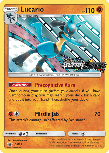 Carta Lucario SM95/248 do set SM Black Star Promos — Pokémon TCG | Bynx