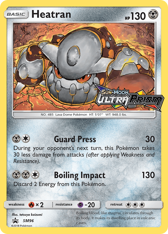 Carta Heatran SM96/248 do set SM Black Star Promos — Pokémon TCG | Bynx