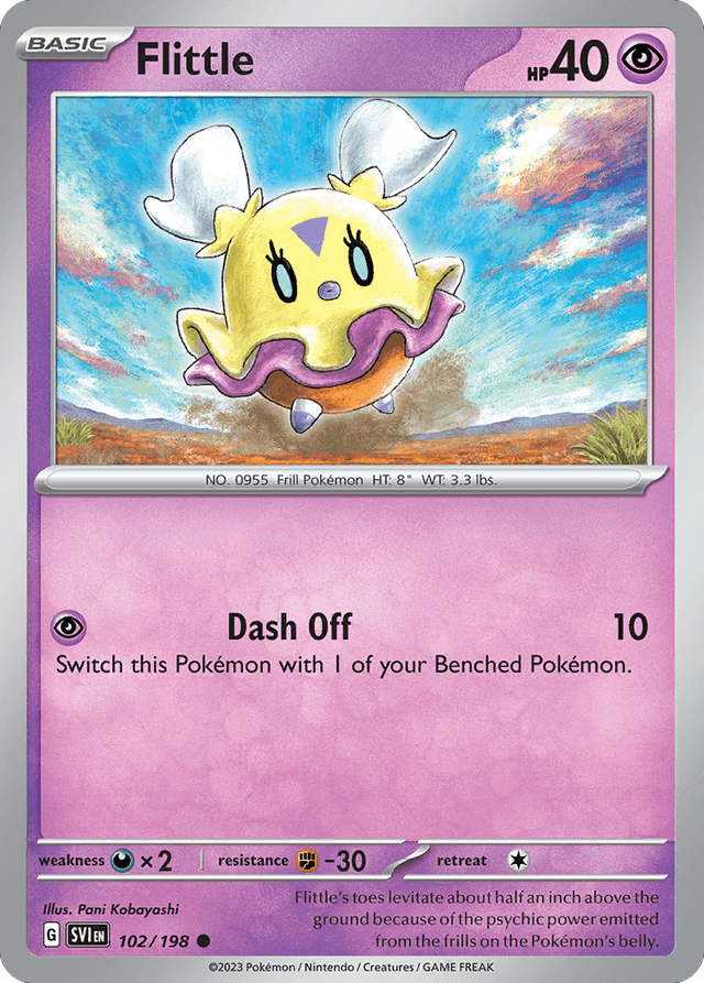 Carta Flittle 102/198 do set Scarlet & Violet — Pokémon TCG | Bynx