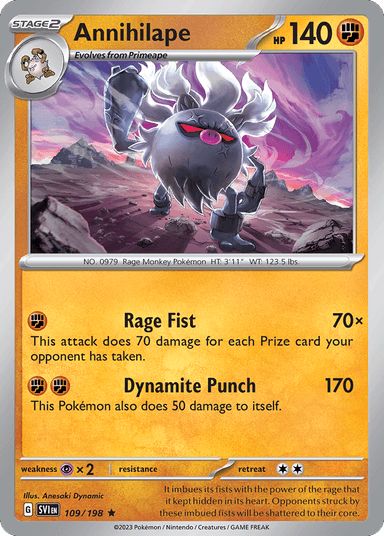 Carta Annihilape 109/198 do set Scarlet & Violet — Pokémon TCG | Bynx