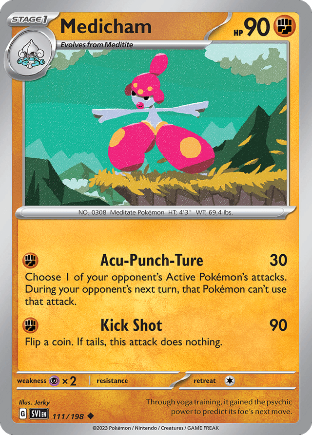 Carta Medicham 111/198 do set Scarlet & Violet — Pokémon TCG | Bynx