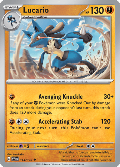 Carta Lucario 114/198 do set Scarlet & Violet — Pokémon TCG | Bynx