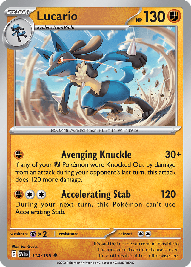 Carta Lucario 114/198 do set Scarlet & Violet — Pokémon TCG | Bynx