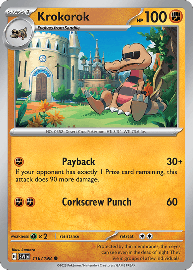 Carta Krokorok 116/198 do set Scarlet & Violet — Pokémon TCG | Bynx