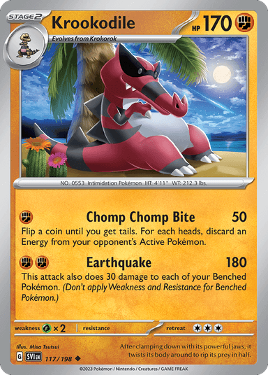Carta Krookodile 117/198 do set Scarlet & Violet — Pokémon TCG | Bynx
