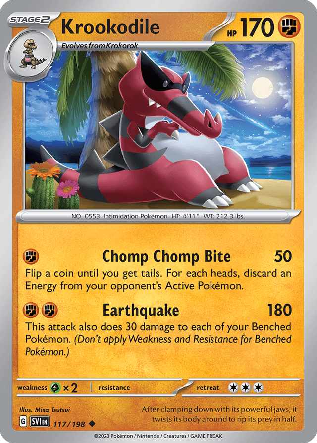 Carta Krookodile 117/198 do set Scarlet & Violet — Pokémon TCG | Bynx