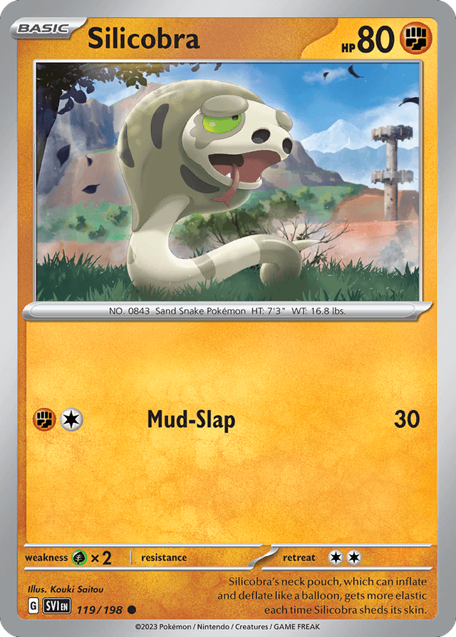 Carta Silicobra 119/198 do set Scarlet & Violet — Pokémon TCG | Bynx