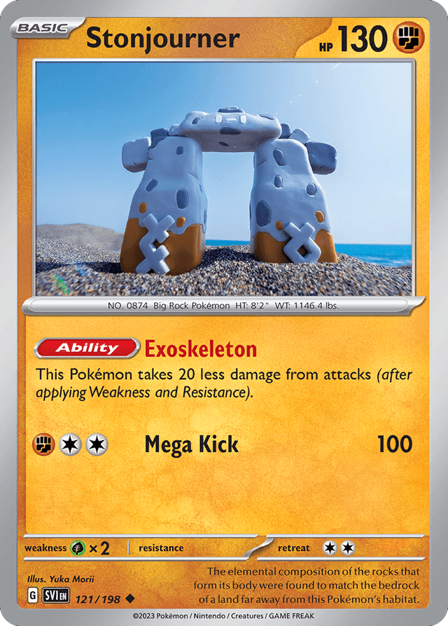 Carta Stonjourner 121/198 do set Scarlet & Violet — Pokémon TCG | Bynx