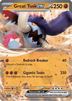 Great Tusk ex 123 — Scarlet & Violet