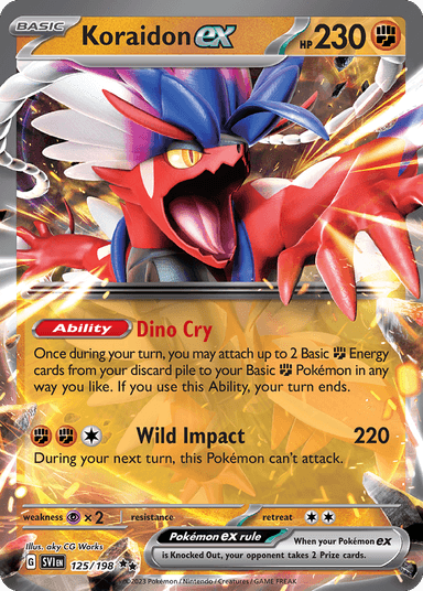 Carta Koraidon ex 125/198 do set Scarlet & Violet — Pokémon TCG | Bynx