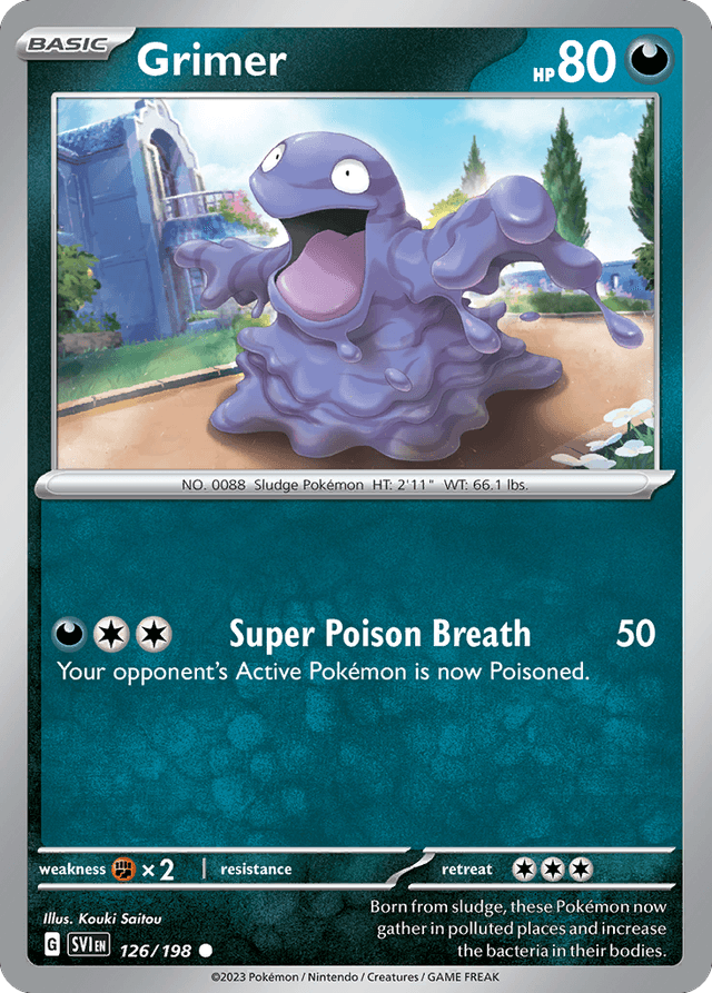 Carta Grimer 126/198 do set Scarlet & Violet — Pokémon TCG | Bynx