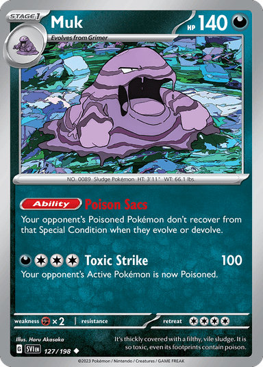 Carta Muk 127/198 do set Scarlet & Violet — Pokémon TCG | Bynx