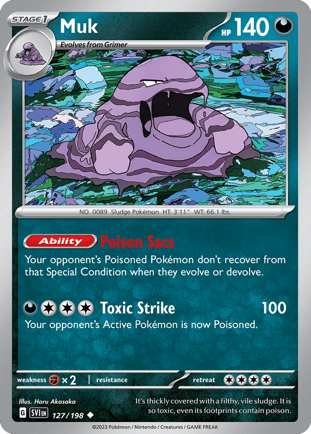 Carta Muk 127/198 do set Scarlet & Violet — Pokémon TCG | Bynx