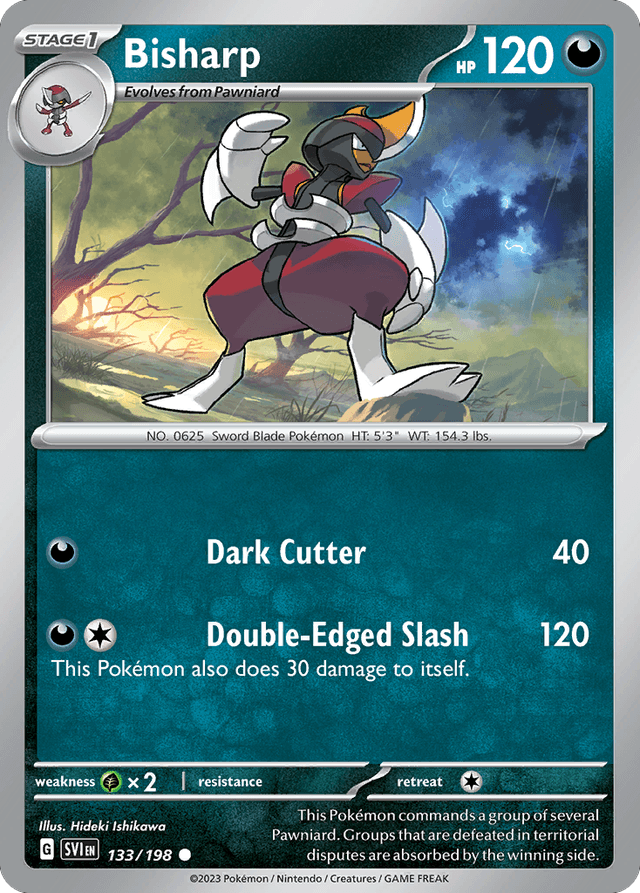 Carta Bisharp 133/198 do set Scarlet & Violet — Pokémon TCG | Bynx