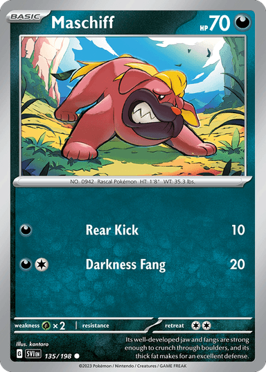 Carta Maschiff 135/198 do set Scarlet & Violet — Pokémon TCG | Bynx