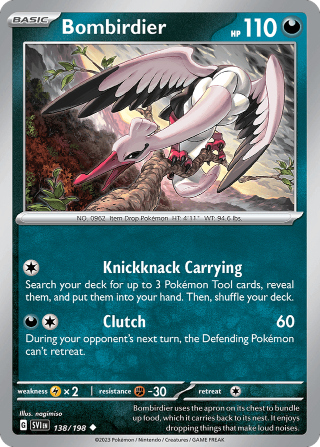 Carta Bombirdier 138/198 do set Scarlet & Violet — Pokémon TCG | Bynx