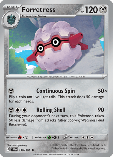 Carta Forretress 139/198 do set Scarlet & Violet — Pokémon TCG | Bynx