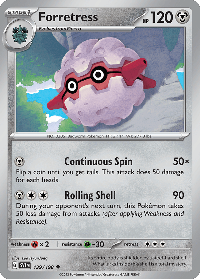 Carta Forretress 139/198 do set Scarlet & Violet — Pokémon TCG | Bynx