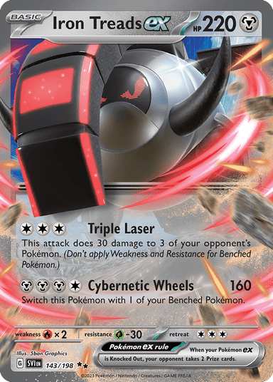 Carta Iron Treads ex 143/198 do set Scarlet & Violet — Pokémon TCG | Bynx