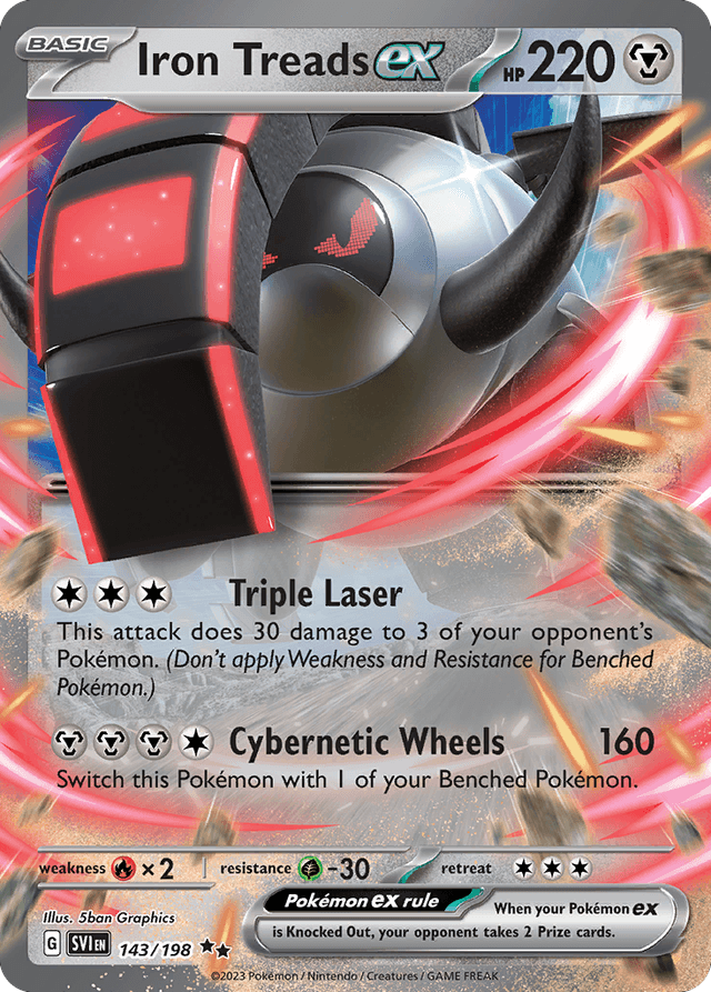 Carta Iron Treads ex 143/198 do set Scarlet & Violet — Pokémon TCG | Bynx