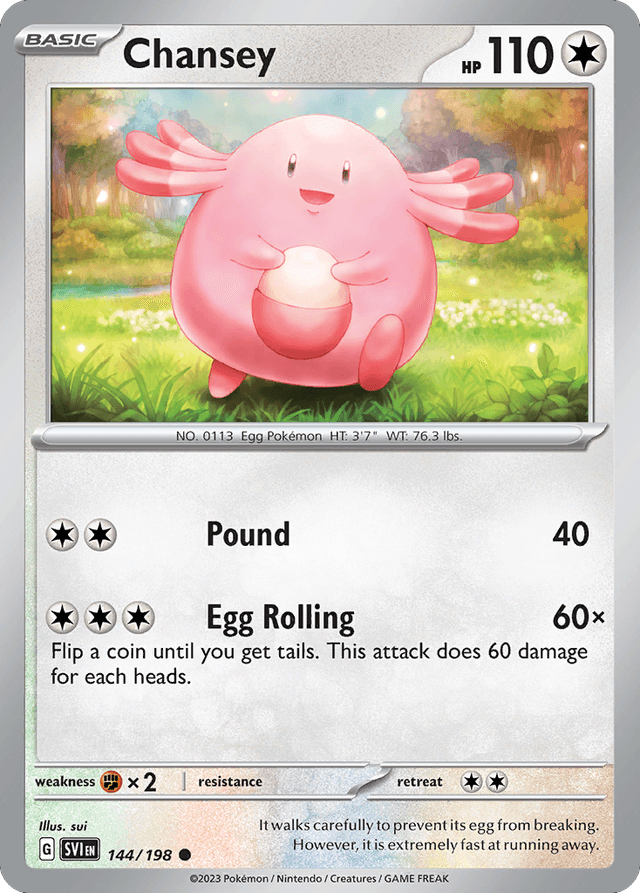 Carta Chansey 144/198 do set Scarlet & Violet — Pokémon TCG | Bynx