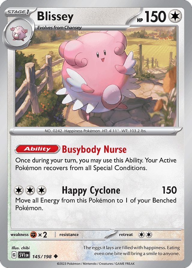 Carta Blissey 145/198 do set Scarlet & Violet — Pokémon TCG | Bynx