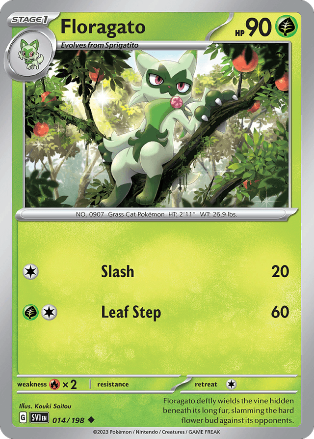 Carta Floragato 14/198 do set Scarlet & Violet — Pokémon TCG | Bynx