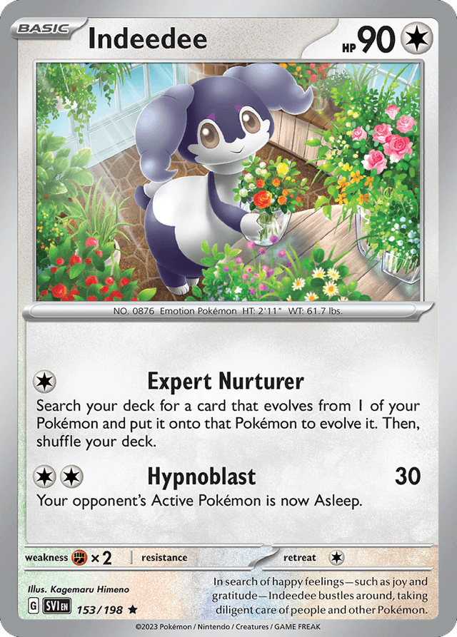 Carta Indeedee 153/198 do set Scarlet & Violet — Pokémon TCG | Bynx