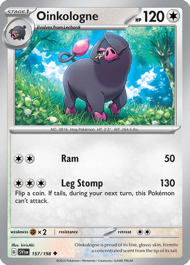 Carta Oinkologne 157/198 do set Scarlet & Violet — Pokémon TCG | Bynx