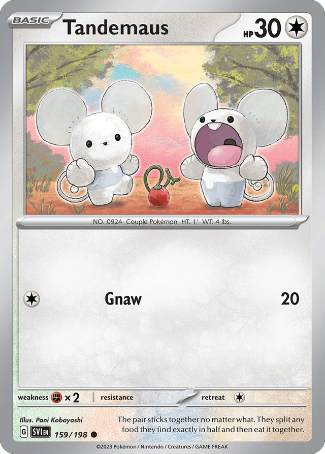 Carta Tandemaus 159/198 do set Scarlet & Violet — Pokémon TCG | Bynx