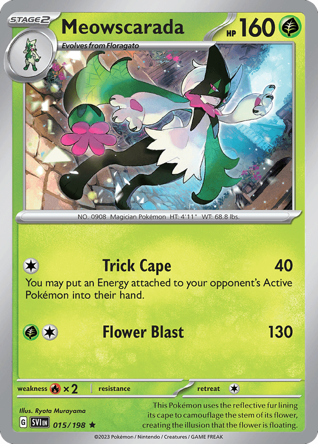 Carta Meowscarada 15/198 do set Scarlet & Violet — Pokémon TCG | Bynx