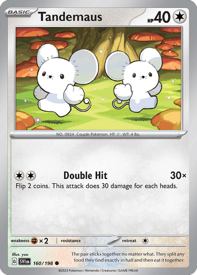 Carta Tandemaus 160/198 do set Scarlet & Violet — Pokémon TCG | Bynx
