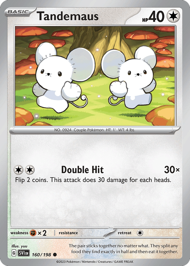 Carta Tandemaus 160/198 do set Scarlet & Violet — Pokémon TCG | Bynx