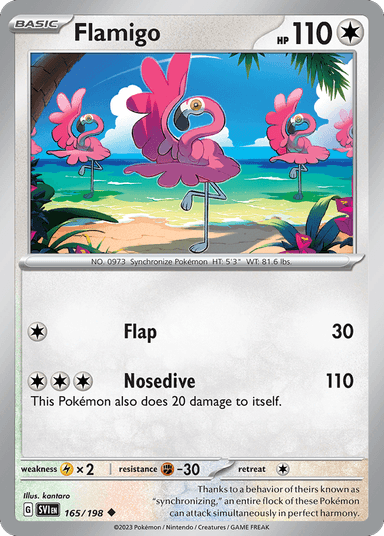 Carta Flamigo 165/198 do set Scarlet & Violet — Pokémon TCG | Bynx