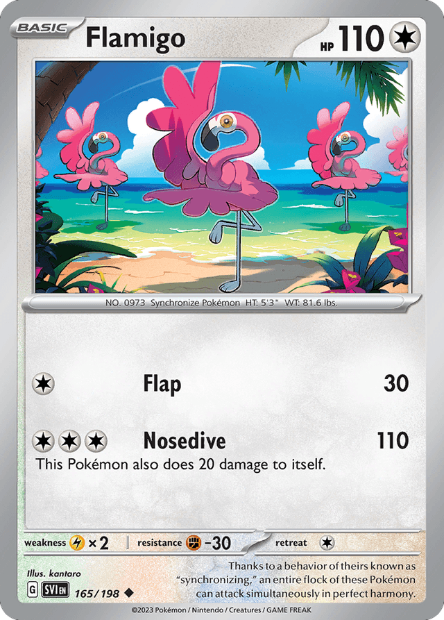 Carta Flamigo 165/198 do set Scarlet & Violet — Pokémon TCG | Bynx