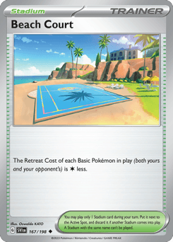 Beach Court 167/198 — Escarlate e Violeta